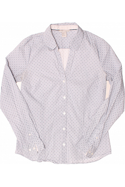 Vzorovaná Dámská Košile Modrá Second hand Vel.  40 | HM  | obrázek 2