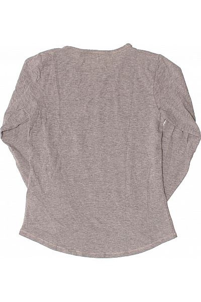 FSBN Dámské tričko dlouhý rukáv šedé basic melír Vel. xl | FSBN | obrázek 2