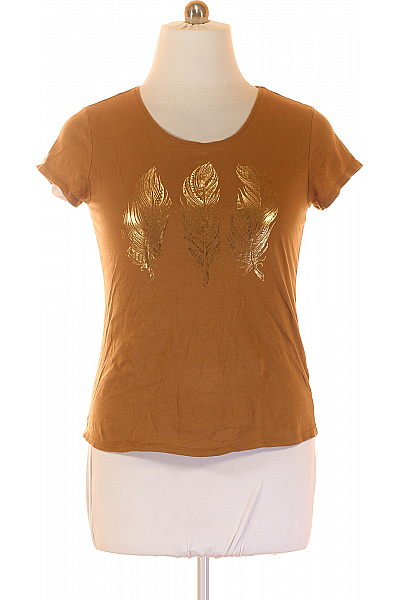 Takko Dámské Tričko s Potiskem Hnědé | Takko | obrázek 2