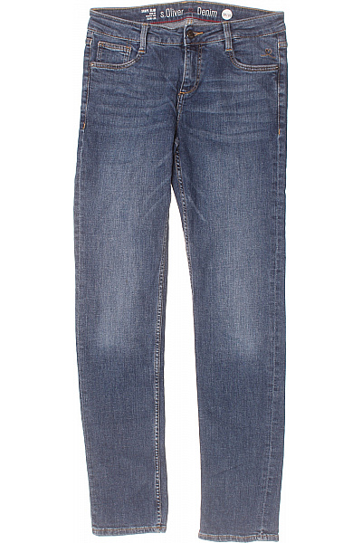 Boyfriend Dámské Džíny Modré S.OLIVER Second Hand Vel. 34/32