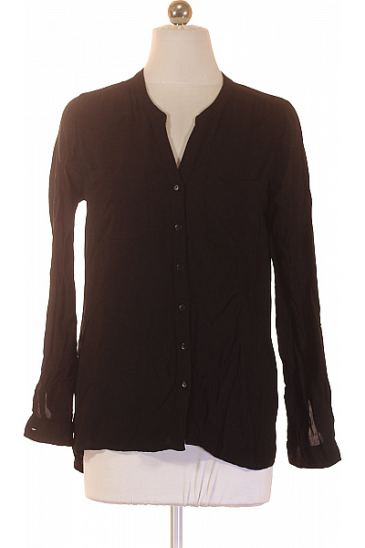 ONLY Dámská černá společenská košile s prodlouženým rukávem Velikost 34 | ONLY | obrázek 2