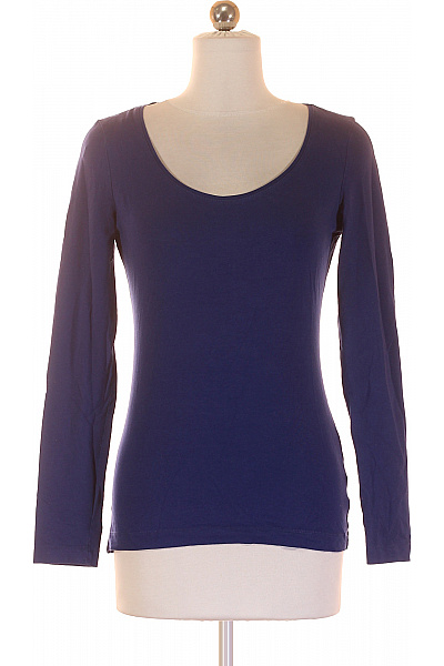 Jednoduché Dámské Tričko Modré Vel. S | HM  | obrázek 2