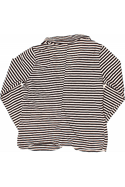 Dámský blejzr pruhovaný černobílý vypasovaný ležérní na běžné nošení Velikost M | Unimoda | obrázek 3