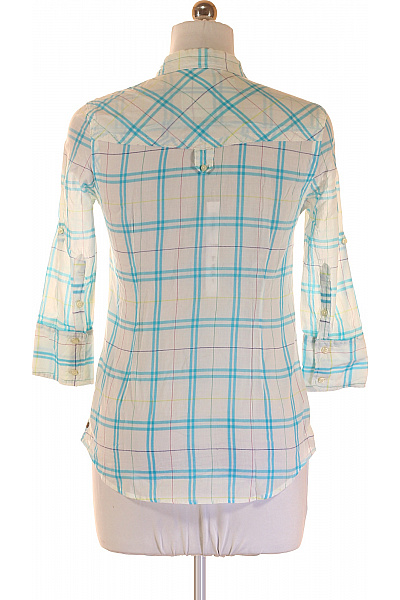 SUPERDRY Dámská bavlněná kostkovaná košile modro bílá ležérní Velikost m | SUPERDRY | obrázek 3