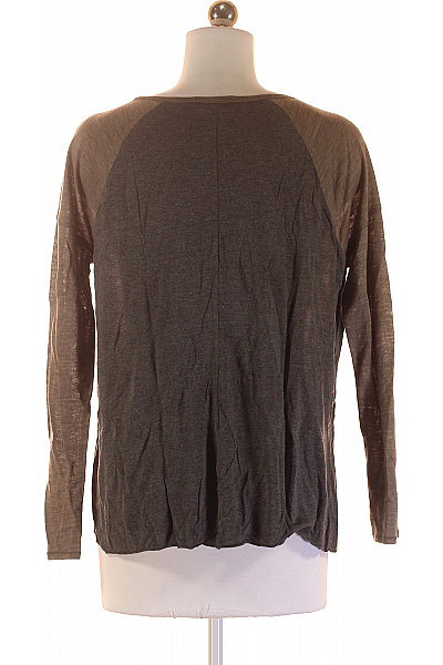 ZARA Dámské Tričko Šedé Second hand Vel. S | ZARA | obrázek 3