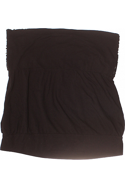 crazy world Dámský černý top bez ramínek flitry nabíraný Velikost M | crazy world | obrázek 3