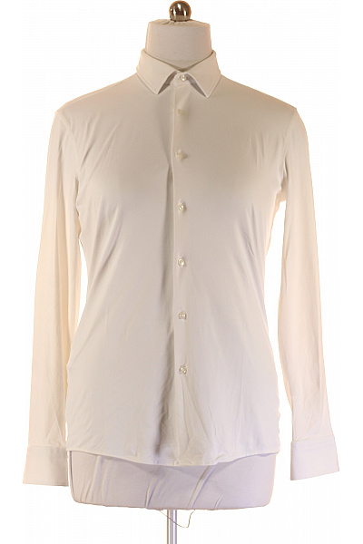 Hugo Boss Pánská Košile Jednobarevná Bílá Second hand | Hugo Boss | obrázek 2