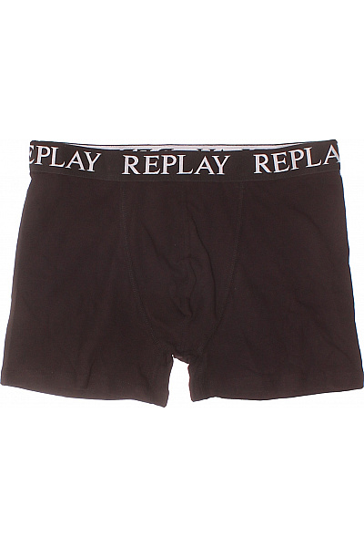 REPLAY Pánské Spodní Prádlo Bavlněné Černé | REPLAY | obrázek 2