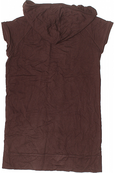 BENETTON Dámské hnědé tričko s kapucí a krátkým rukávem s kapsou Vel. M | BENETTON | obrázek 3