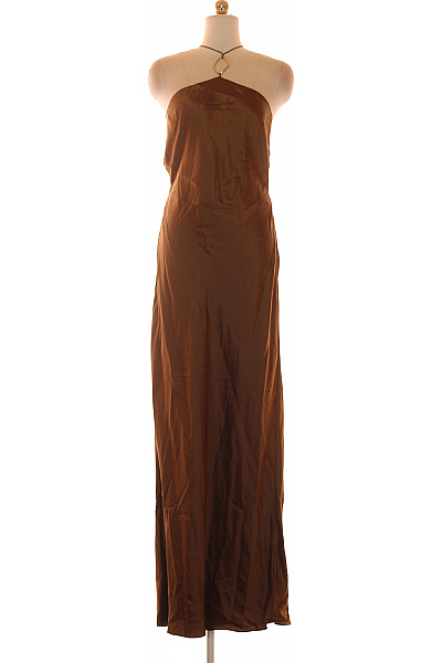 Calvin Klein Společenské  Šaty Hnědé Second Hand Vel. 42