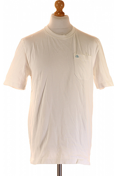 Scotch & Soda Jednoduché Pánské Tričko Bílé Vel. M