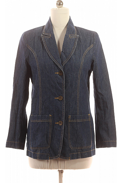 Dámské Blejzr Modrý Second hand Vel. 38 | Unimoda | obrázek 2