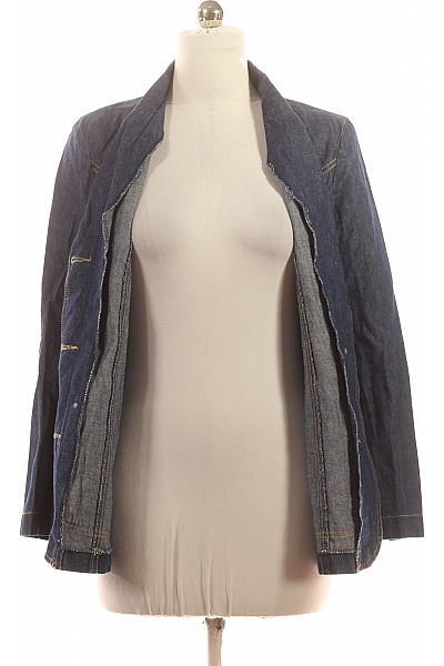 Dámské Blejzr Modrý Second hand Vel. 38 | Unimoda | obrázek 4