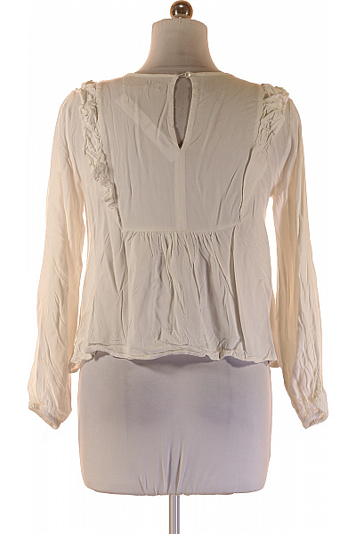 House Dámská bílá halenka s dlouhým rukávem a volánky Vel. M | House | obrázek 3