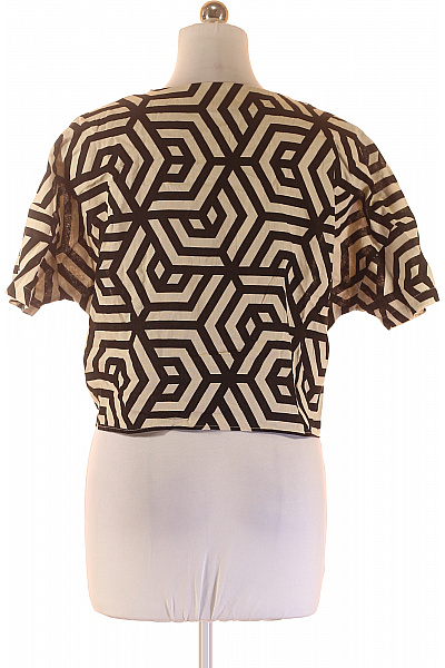 Esmara Dámská letní košile krátký rukáv geometrický vzor na zavazování crop Velikost EU 42 | Esmara | obrázek 2