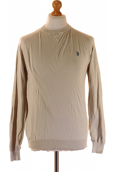U.S.POLO ASSN. Pánský Pulovr Béžový Vel. M