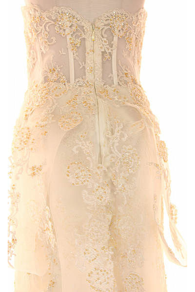 Svatební šaty  Šaty Bílé Vel. 44 | MADE IN ITALY | obrázek 4