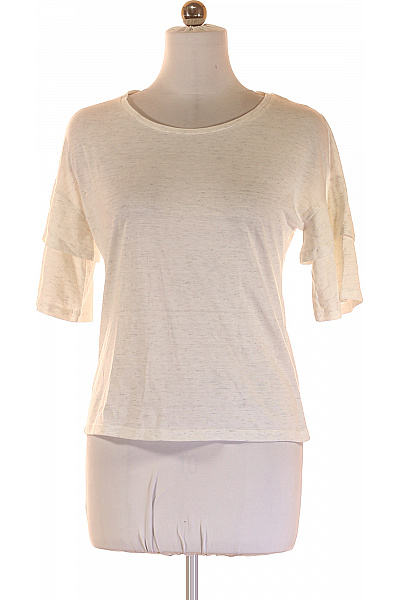 Street One Dámské bílé polyesterové tričko s krátkým rukávem basic Vel. 36 | Street One | obrázek 2