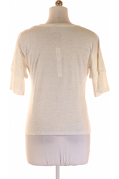 Street One Dámské bílé polyesterové tričko s krátkým rukávem basic Vel. 36 | Street One | obrázek 3