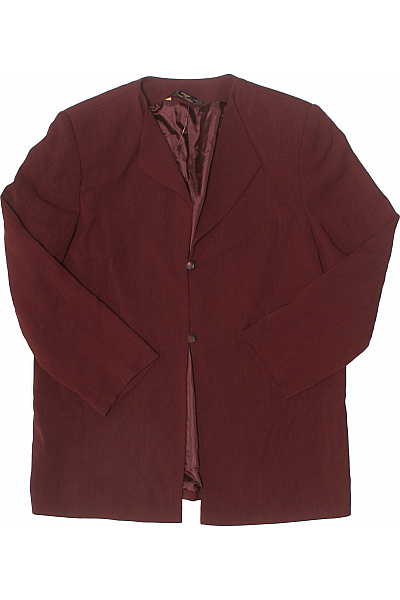 Marks & Spencer Polyesterové společenské sako bordó elegantní prodloužené bez límce Velikost EU 40 | Marks & Spencer | obrázek 2