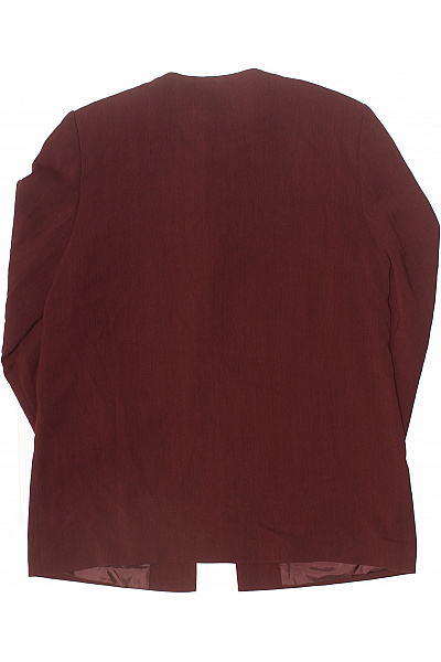 Marks & Spencer Polyesterové společenské sako bordó elegantní prodloužené bez límce Velikost EU 40 | Marks & Spencer | obrázek 3