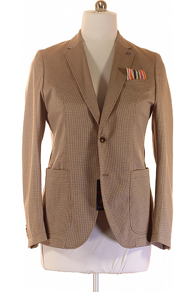 Společenské Pánské Sako Hnědé CLUB Of GENTS Vel. 52