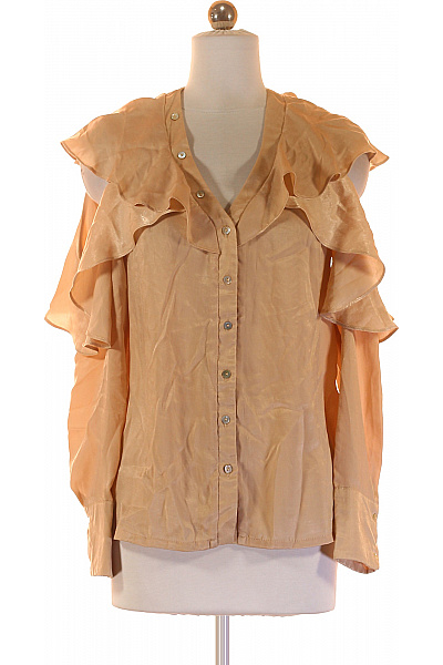 NEON ROSE Společenská Dámská Košile Béžová Vel. XS