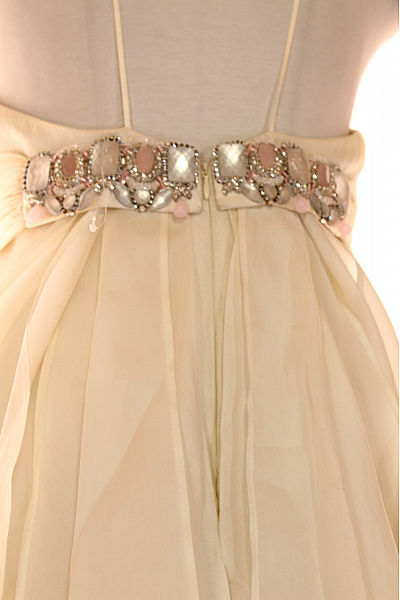 Šaty Hedvábné Bílé Vel. 44 | Unimoda | obrázek 4