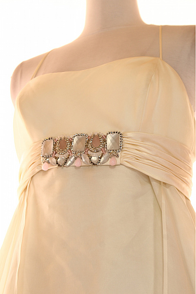 Šaty Hedvábné Bílé Vel. 44 | Unimoda | obrázek 5