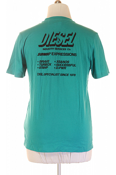 DIESEL Pánské Tričko Modré Vel. L | DIESEL | obrázek 3