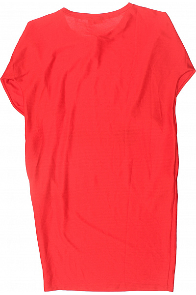 BODY FLIRT Červené dámské pletené šaty s rukávem jednoduché tunikové Velikost 36-38 | BODY FLIRT | obrázek 2