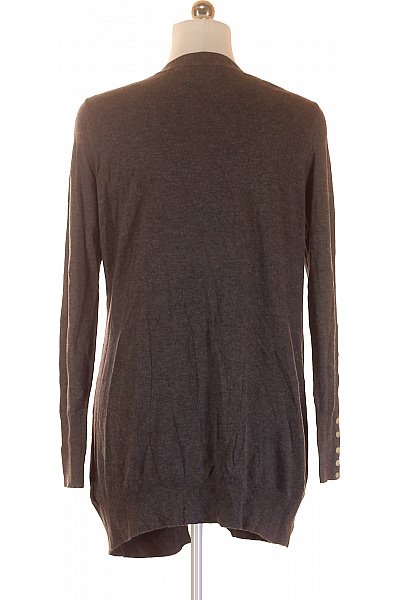 Canda Dámský viskózový kardigan tmavě šedý dlouhý propínací s kapsami Vel. M | Canda | obrázek 3