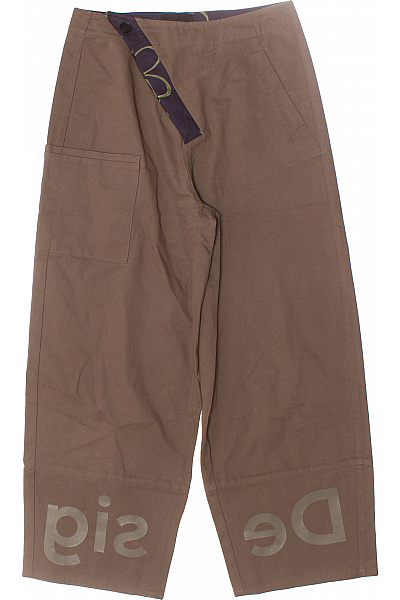 Dámské Kalhoty Khaki DESIGUAL Vel. M