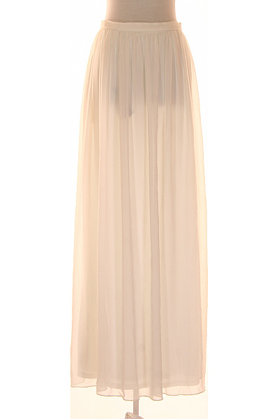 Dlouhá  Sukně Bílá Vel. 40