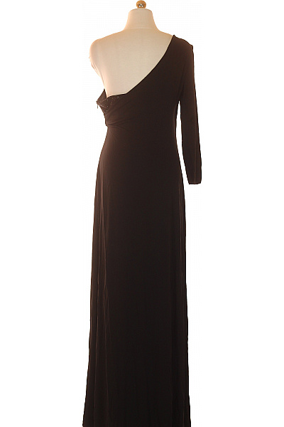 VERSACE černé společenské šaty dlouhé asymetrické třpytivé Velikost S | VERSACE | obrázek 2