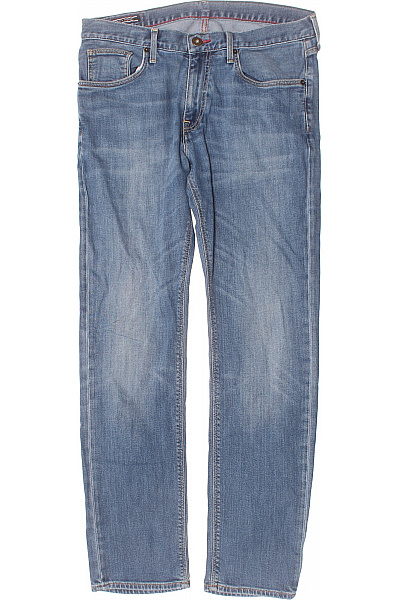 TOMMY HILFIGER Pánské Rovné Džíny Modré Vel. 34/32