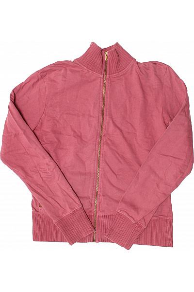 CHEROKEE Dámská Růžová Mikina Rozepínací Se Stojáčkem A Zlatým Zipem Vel. M