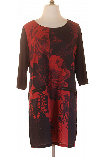  Šaty s Květinovým Potiskem Barevné Vel. 52 | BODY FLIRT | obrázek 2