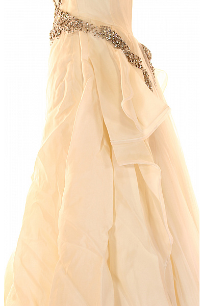 Svatební šaty  Šaty Hedvábné Béžové Second hand | Unimoda | obrázek 4