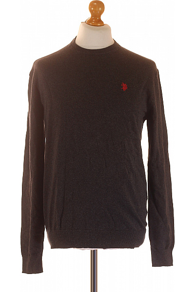 U.S.POLO ASSN. Pánský Pulovr Šedý