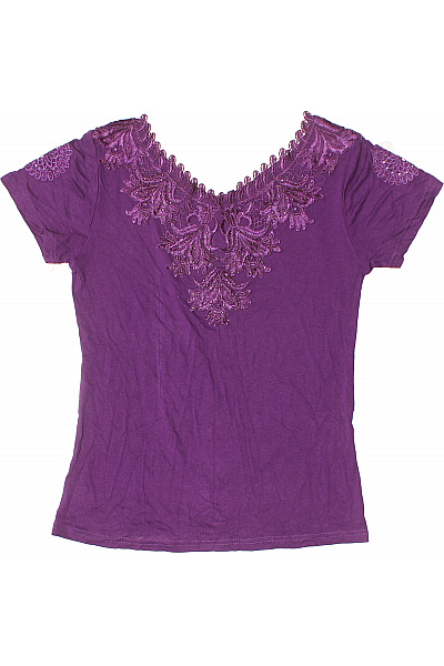 Dámské Tričko s Potiskem Fialové | Unimoda | obrázek 2