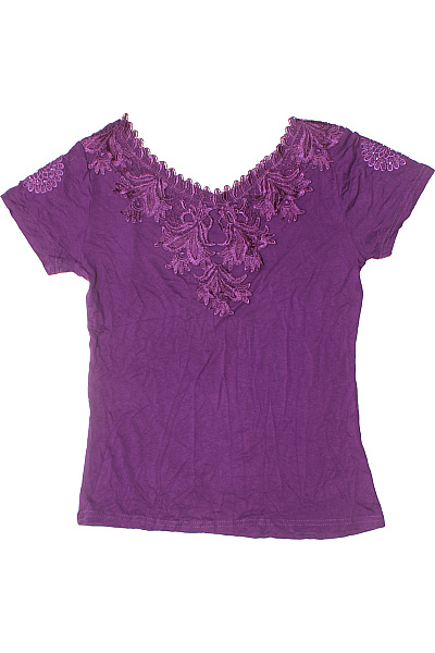 Dámské Tričko s Potiskem Fialové | Unimoda | obrázek 3