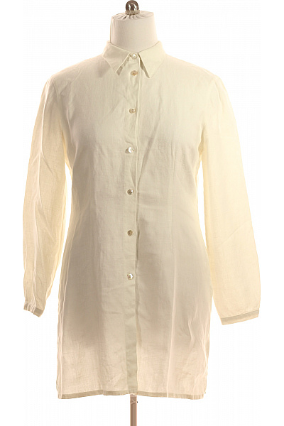 Letní Dámská Košile Lněná Bílá InWear Second hand Vel. XL | InWear | obrázek 2