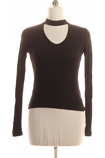 24colours Dámské Tričko Černé Second Hand Vel. 38