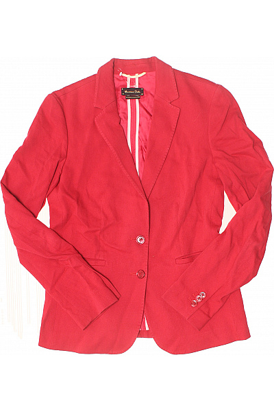 massimo dutti Červený dámský blejzr vypasované jednořadé elegantní na běžné nošení Vel. EU 38 | massimo dutti | obrázek 2