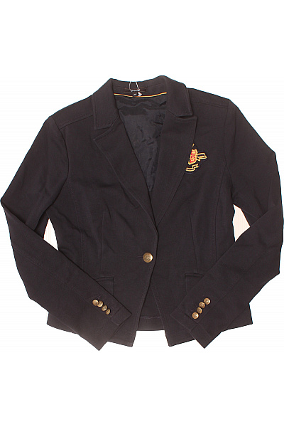 PROMISS Dámský černý vypasovaný blejzr s nášivkou a zlatými knoflíky Velikost 38 | PROMISS | obrázek 2