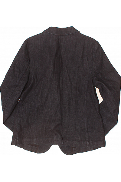 BANANA REPUBLIC Dámský bavlněný tmavě modrý denim blejzr jednořadé ležérní na běžné nošení Vel. 10 | BANANA REPUBLIC | obrázek 3