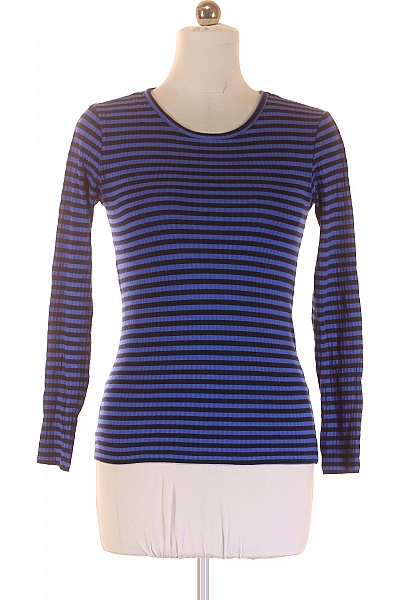 Dámské Tričko s Potiskem Modré PIECES Vel. M