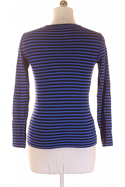 Dámské Tričko s Potiskem Modré PIECES Vel. M