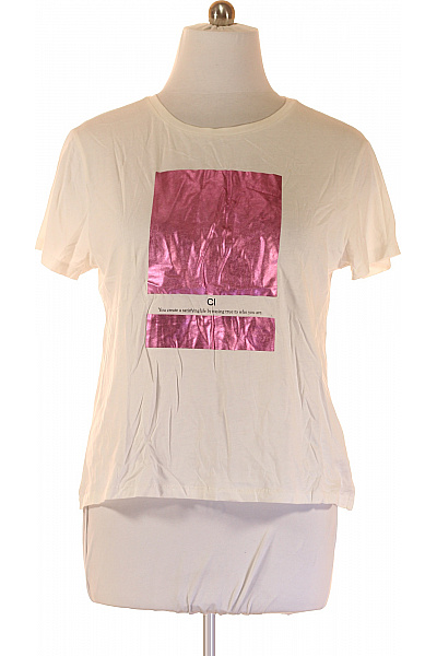 Dámské Tričko s Potiskem Bílé COMMA Vel. 44 | COMMA | obrázek 2